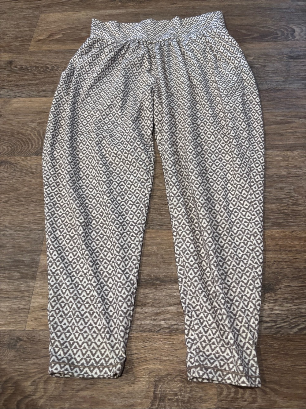 prAna Ryley Crop Pants Geometric Print Yoga Joggers Harem Womens S - Picture 2 of 7